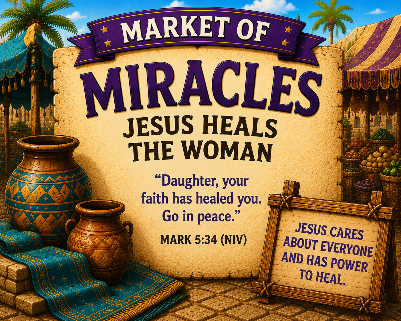 The Great Jerusalem Market Place Adventure: Step into Bible Times and Discover Jesus