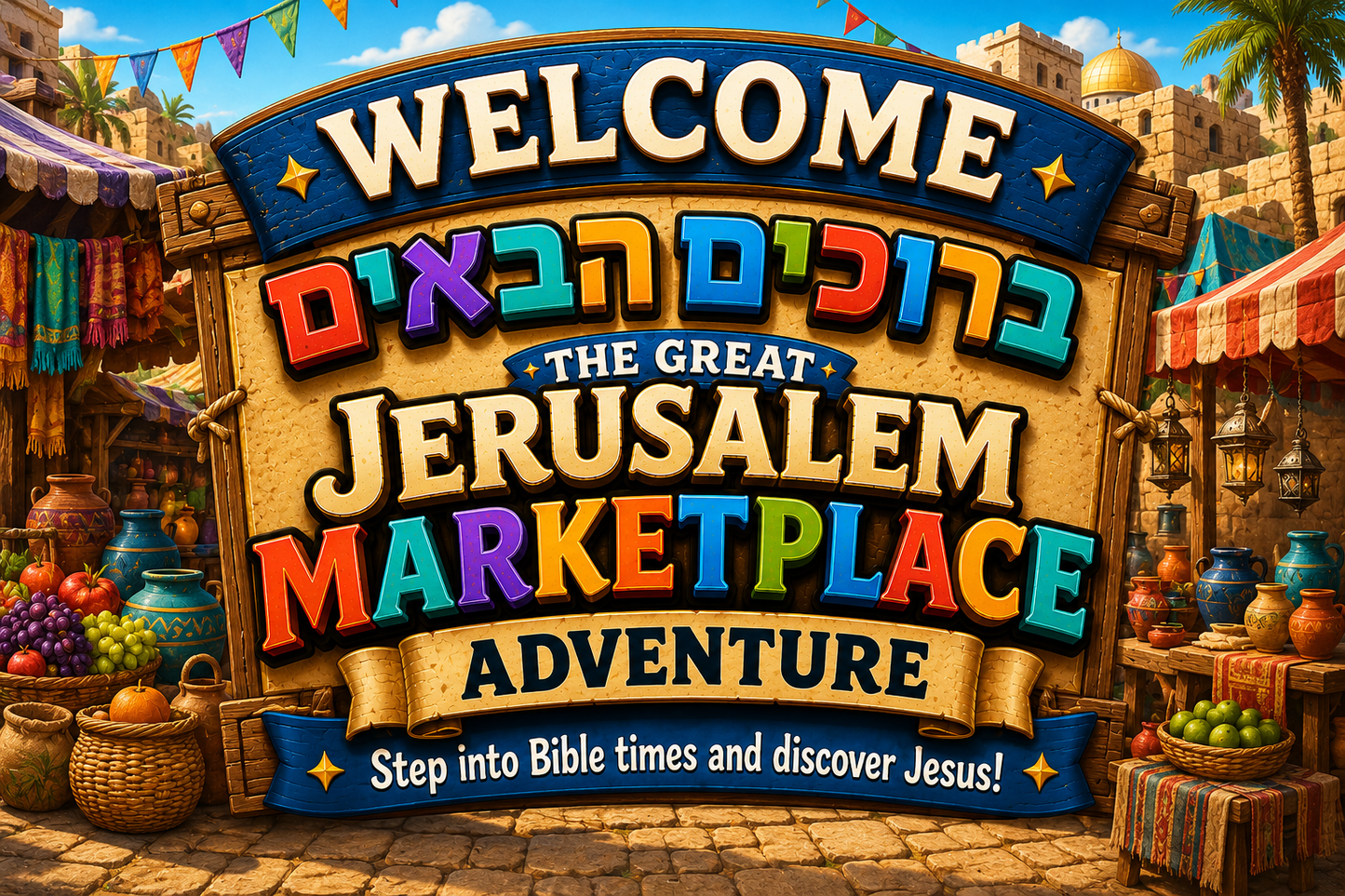 The Great Jerusalem Market Place Adventure: Step into Bible Times and Discover Jesus